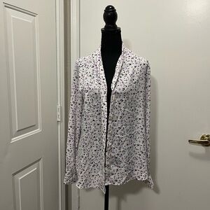 Halogen Women's White and Purple Blazer